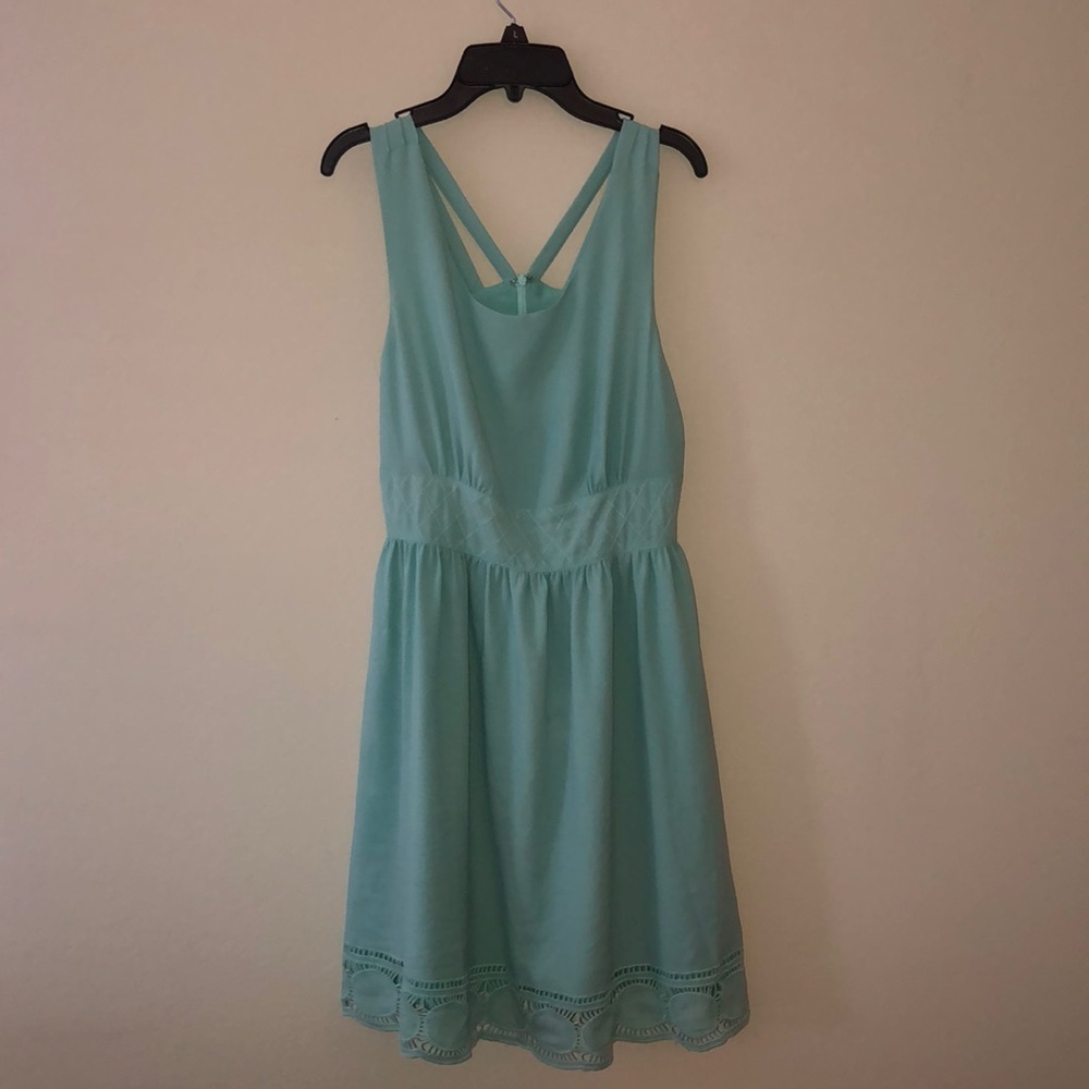Baby blue dress